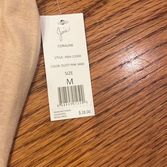 NWT Joie Woman’s Dusty Pink Sand Tank Size M - Picture 3 of 5